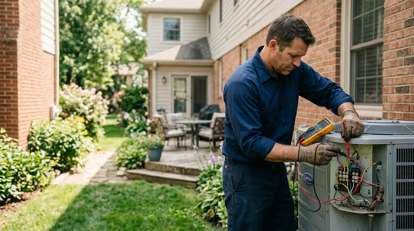 HVAC technician working near Watkins Glen, NY